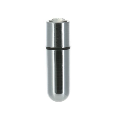 Вибропуля PowerBullet First-Class Bullet 2.5&Prime; with Key Chain Pouch, Silver, 9 режимов вибрации SO6848 фото
