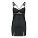 Бэби-долл из эко-кожи и кружева Passion LOONA CHEMISE L/XL, black SO5358 фото 5