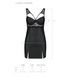 Бэби-долл из эко-кожи и кружева Passion LOONA CHEMISE L/XL, black SO5358 фото 7