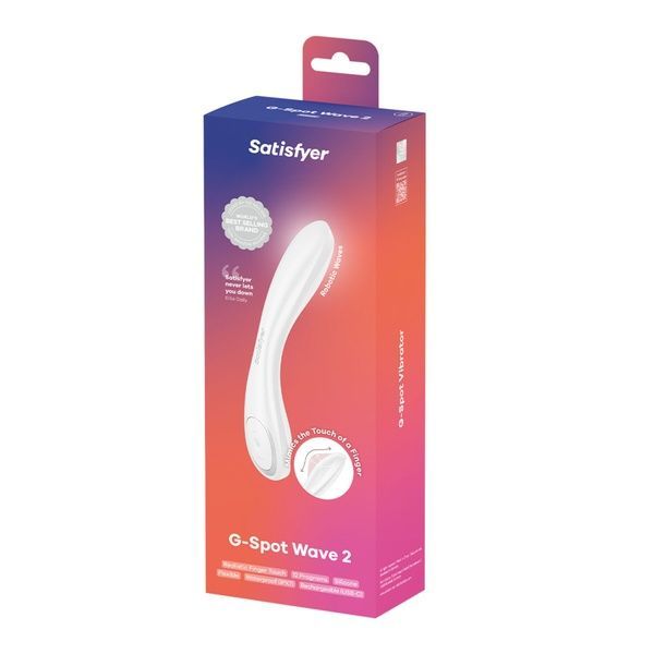 Вібратор Satisfyer G-Spot Wave 2 White, імітує доторкання пальця SX3844 фото