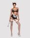 Еротичний костюм покоївки Obsessive Maidme set 5pcs S/M, бюстгальтер, пояс з фартухом, панчохи, стрі SO7290 фото 3