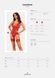 Прозрачный корсет Obsessive Lacelove corset XS/S Red, кружево, подвязки для чулок SO8649 фото 5