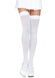 Щільні непрозорі панчохи Leg Avenue Opaque Nylon Thigh Highs White, one size SO7983 фото 1
