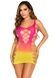 Сукня Leg Avenue Seamless Ombre Faux Lace Up Mini Dress One Size Sunset SX2776 фото 1