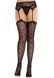 Колготки-панчохи Leg Avenue Heart Garterbelt Stockings One Size Black SX2759 фото 5