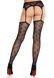Колготки-панчохи Leg Avenue Heart Garterbelt Stockings One Size Black SX2759 фото 3