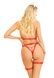 Портупея с чокером и гартеры Leg Avenue 2PC Vegan Leather Nurse Harness Teddy and Headband Red M SX1717 фото 2