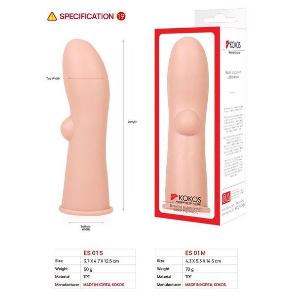 Насадка на член Kokos Extreme Sleeve ES.01 размер M SO1271 фото