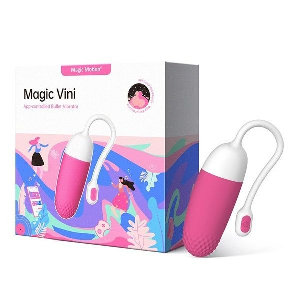 Смарт-виброяйцо Magic Motion Vini Pink, управление со смартфона SO2693 фото