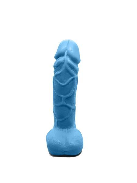Крафтовое мыло-член с присоской Чистий Кайф Blue size M, натуральное SO2639 фото