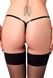 Трусики Noir Handmade P014 Dominae PVC panty with silver clasp XXL SX4227 фото 2