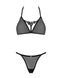 Напівпрозорий комплект Obsessive Celia Noir 2-pcs set XS/S, бюстгальтер, стрінги SO7865 фото 3