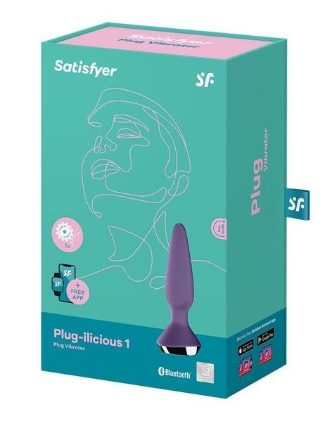 Анальная смарт-вибропробка Satisfyer Plug-ilicious 1 Purple SO5442 фото