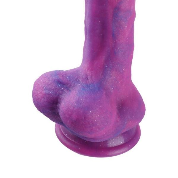 Фалоімітатор 8.2&Prime; з вібрацією для секс-машин Hismith Purple Silicone Dildo with Vibe, KlicLok SO6212 фото