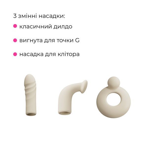 Смарт-міні секс-машина Lovense Spinel імітація фрикцій, підігрів, 3 насадки, на присосці SX3316 фото
