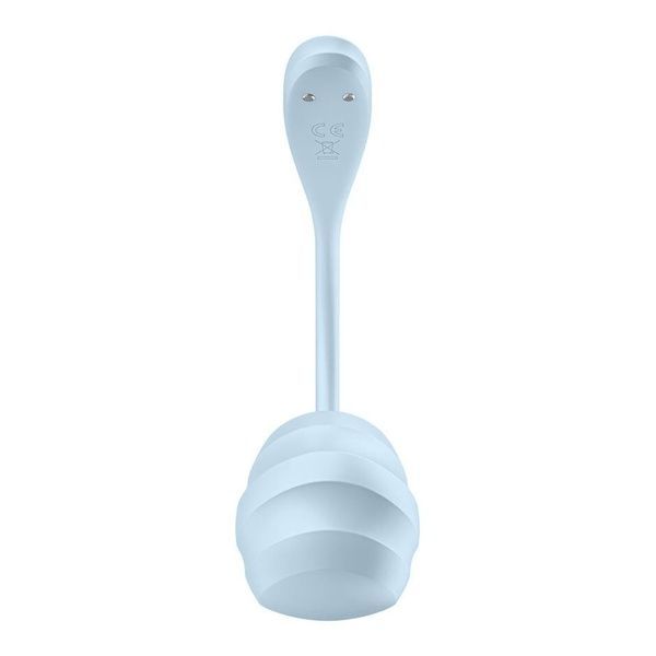 Смарт-виброяйцо Satisfyer Smooth Petal Connect App Light Blue SX0667 фото