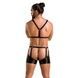 Комплект эротического мужского белья Passion 047 SET JOHN XXL/XXXL Black, трусы, портупея SO7614 фото 4