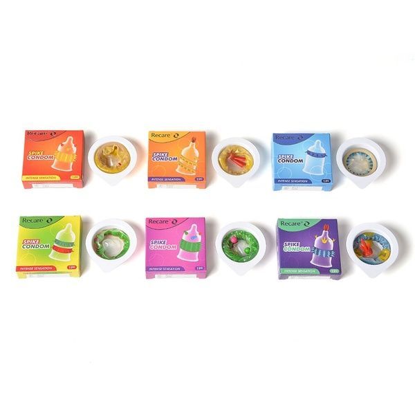 Насадка на член Recare Spike Condom Blue (презерватив з шипами) SX3350 фото