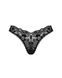 Кружевные стринги Obsessive Donna Dream thong XS/S Black, низкая посадка SO8639 фото 3