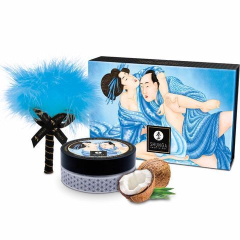 Смачна пудра для оральних пестощів Shunga Body Powder Coconut Thrills, 75 г, аромат кокоса SX0591 фото