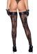 Чулки без мыска Noir Handmade F243 Tulle stockings with patterned flock embroidery, S SX0155 фото 2