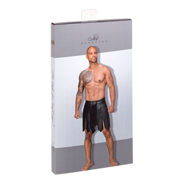 Мужская юбка гладиатора Noir Handmade H053 Eco leather men's gladiator skirt, M, экокожа SX0072 фото
