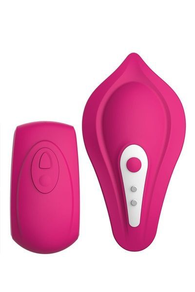 Вибратор в трусики Liebe Panty Vibe Recargable Cerise, нагрев до 39 &deg;C, пульт, трусики S-M в комплекте SX1594 фото