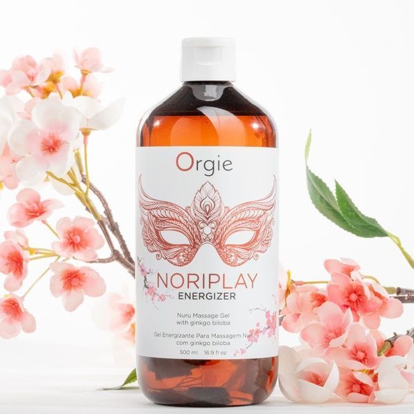 Гель для NURU-масажу Orgie &ndash; Noriplay Energizer (500 мл), екстракт гінкго білоба, захисне простирадло SX1527 фото