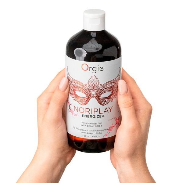Гель для NURU-масажу Orgie &ndash; Noriplay Energizer (500 мл), екстракт гінкго білоба, захисне простирадло SX1527 фото
