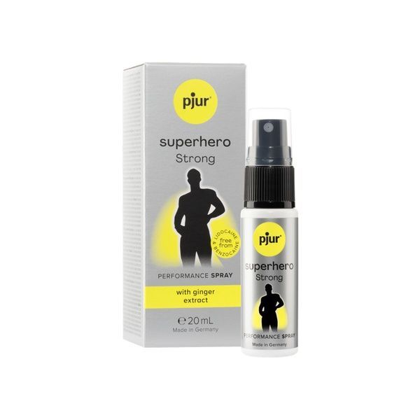 Пролонгирующий спрей pjur Superhero Strong Spray 20 ml, с экстрактом имбиря, впитывается в кожу PJ12920 фото