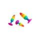 Силіконова анальна пробка Wooomy Hiperloo Silicone Rainbow Plug L, діаметр 3,9 см, довжина 13,1 см SO7434 фото 5