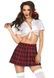 Эротический костюм школьницы Leg Avenue Classic School Girl M/L, юбка + кроп-топ на завязках SO7923 фото 1