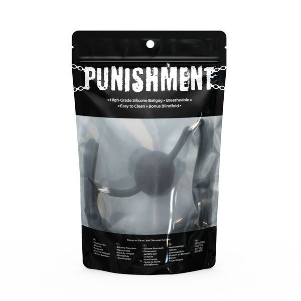 Кляп Punishment - Silicone Ball Gag &ndash; Black SX2233 фото
