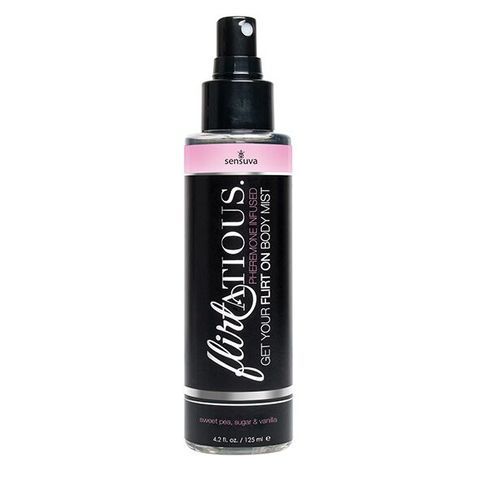 Спрей-міст для тіла з феромонами Sensuva Flirtatious Vanilla, Sugar, & Sweet Pea (125 мл) SO4939 фото