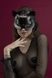 Маска кішечки Feral Feelings - Catwoman Mask, натуральна шкіра, чорна SO3406 фото 1