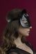 Маска кішечки Feral Feelings - Catwoman Mask, натуральна шкіра, чорна SO3406 фото 2