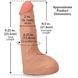 Фалоімітатор, що кінчає Doc Johnson The Realistic Cock ULTRASKYN - Squirting 9,5 Inch Vanilla SX4465 фото 5