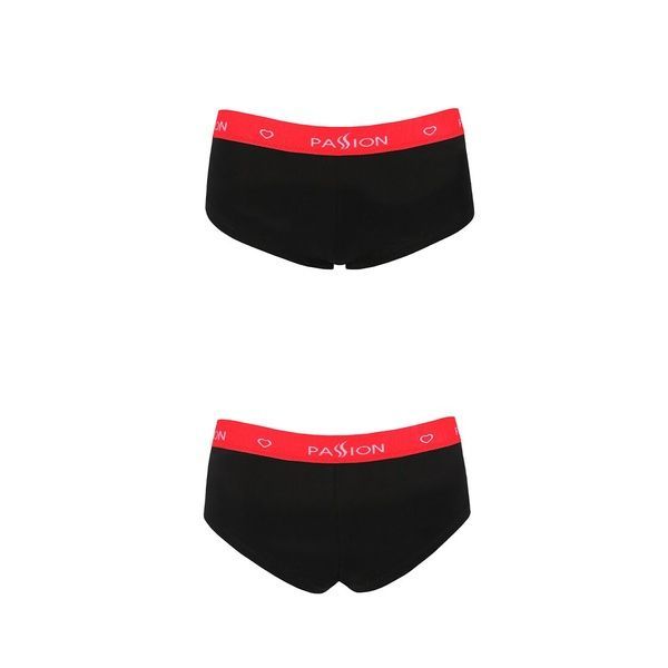 Трусики-шортики Passion PS003 PANTIES L, black SO4207 фото