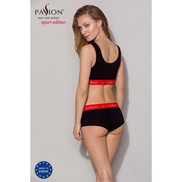 Трусики-шортики Passion PS003 PANTIES L, black SO4207 фото