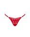 Мереживні стрінги Obsessive Lacelove thong XS/S Red, низька посадка SO8661 фото 3