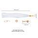 Металлическая анальная пробка Хвост пони LOCKINK SEVANDA White Pony-Tail Anal Rose-shape Plug SX0870 фото 6