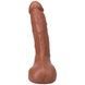 Фалоімітатор, що кінчає Doc Johnson The Realistic Cock ULTRASKYN - Squirting 9,5 Inch Caramel SX4471 фото 4