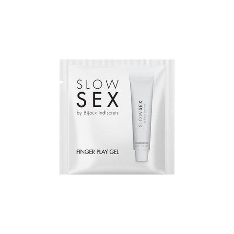 Пробник гель-змазки для мастурбації Bijoux Indiscrets Slow Sex Finger play gel SO5947 фото