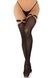 Панчохи Leg Avenue Thigh highs with garter top Black One Size SX1066 фото 1