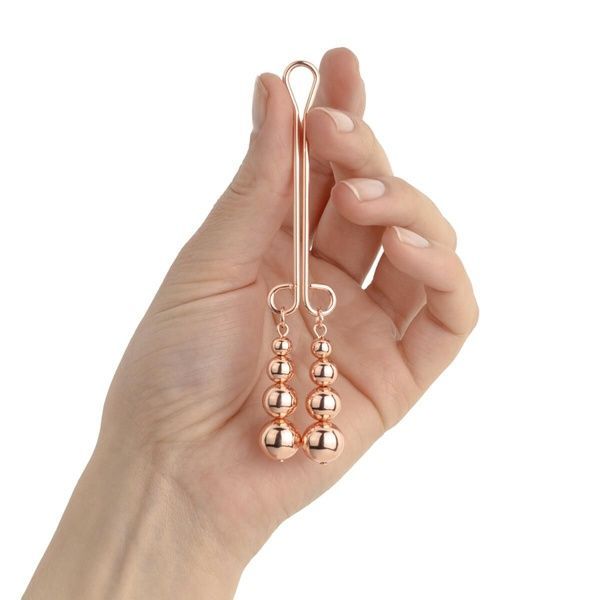 Затискач для клітора Rosy Gold - Clitoris Clamp - Subtle Weight SX3899 фото