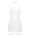 Бебі-дол Obsessive Arrowel White chemise S/M, з декоративним чокером та гартерами SX2588 фото 2
