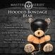 Плюшевий ведмедик HOODED Teddy Bear БДСМ у шкіряному капюшоні з повідцем, 23x16x12 см SO9815 фото 4