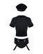 Еротичний костюм поліцейського Obsessive Police set S/M, black, топ, шорти, кепка, пояс, портупея SO7725 фото 3