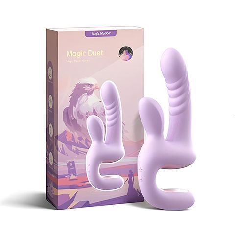 Смарт-пульсатор Magic Motion Magic Duet Purple, подвійний, 10 режимів пульсації, 10 режимів вібрації SX4293 фото