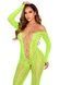 Бодістокінг Leg Avenue Crotchless Footless Lingerie Bodystocking One Size Neon Green SX2777 фото 3